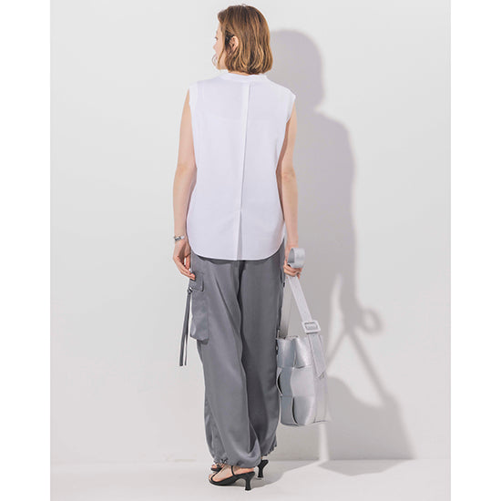 Dignite Collier Washed Sleeveless Pullover (Off-White/Charcoal)