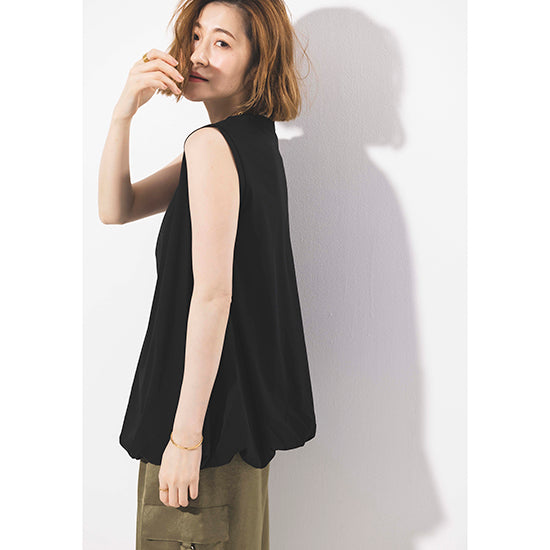 RAW FUDGE Balloon Flare Sleeveless Pullover (Black/Orange)