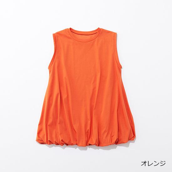 RAW FUDGE Balloon Flare Sleeveless Pullover (Black/Orange)
