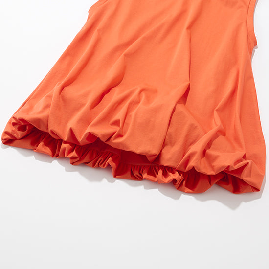 RAW FUDGE Balloon Flare Sleeveless Pullover (Black/Orange)