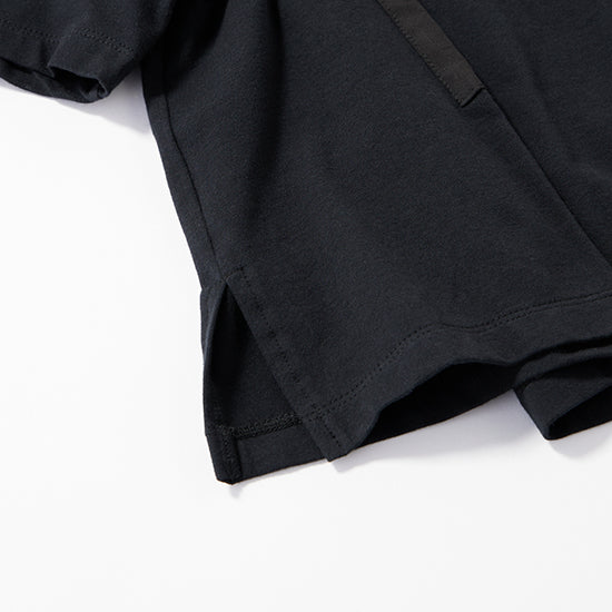 VERSEAU 2WAY Corset-Style T-Shirt – Stretch Jersey Tee with Hook Detail