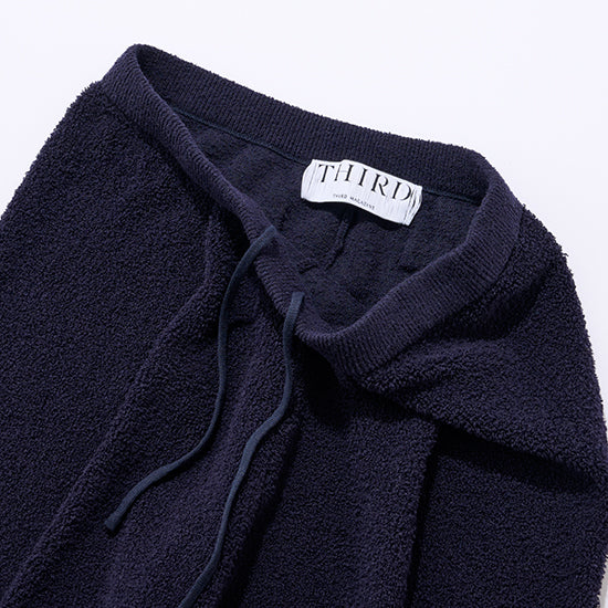 THIRD MAGAZINE Pile Tuck Pants – Soft Texture, Clean Silhouette