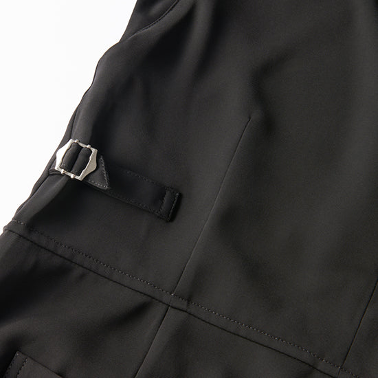 UNIVERSAL OVERALL Short-Sleeve Jumpsuit (Black/Navy)