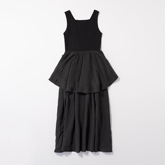 Muel Chic Viewell Dress – Peplum Docking One-Piece with Pockets Summer Statement Dress