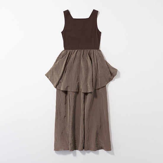Muel Chic Viewell Dress – Peplum Docking One-Piece with Pockets Summer Statement Dress
