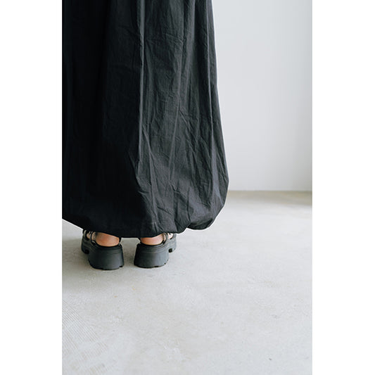 etAlors Long Balloon Skirt with Sporty Piping Detail