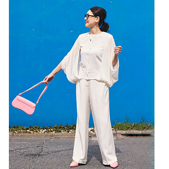 Cape-Style Layered Knit Cardigan – Sheer Elegance with a Twist