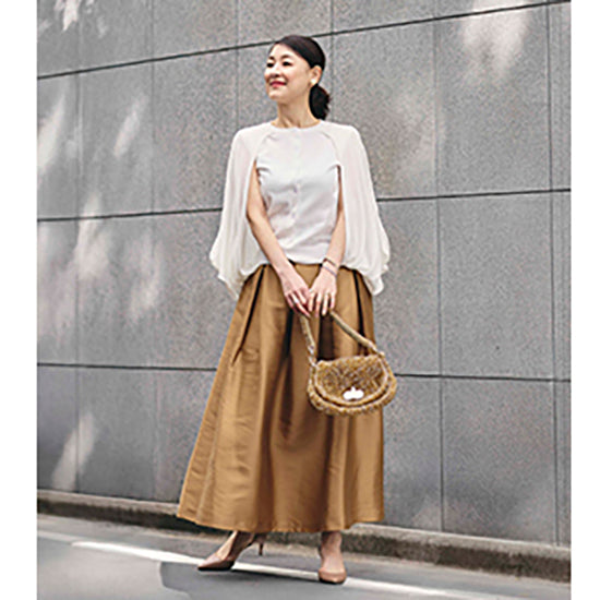 Cape-Style Layered Knit Cardigan – Sheer Elegance with a Twist