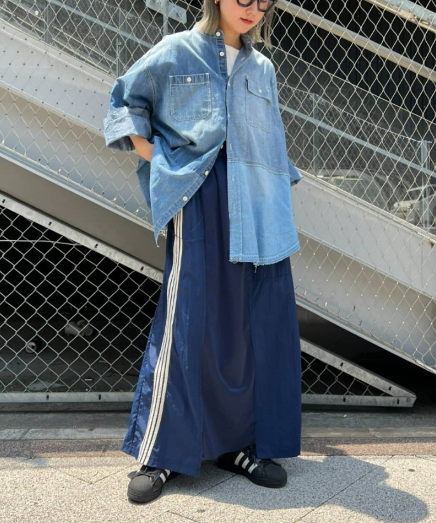 CIAOPANIC TYPY × etsinta Remake Jersey Volume Skirt  Patchwork Sporty Style with A-Line Fit