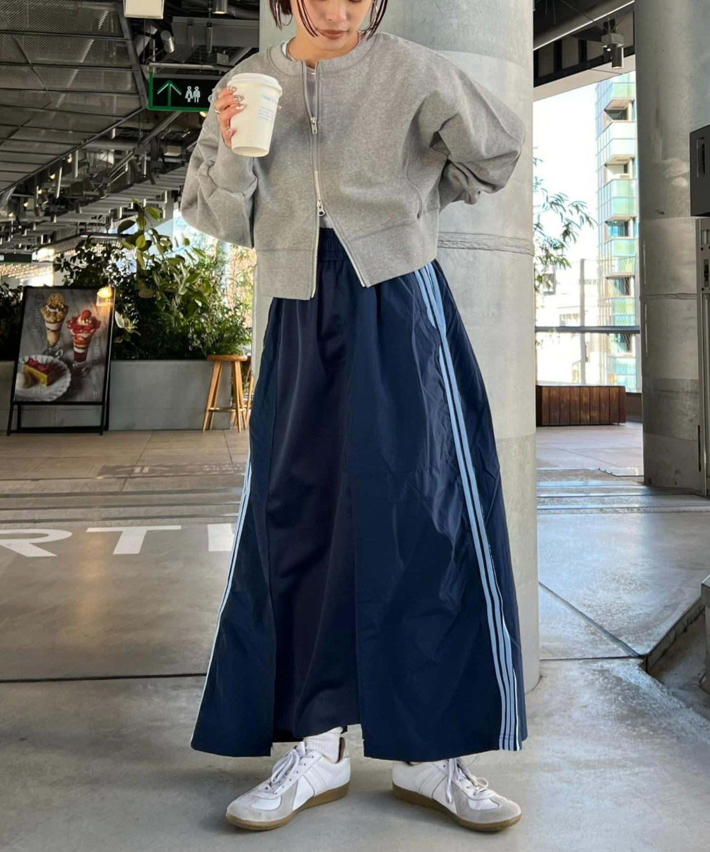 CIAOPANIC TYPY × etsinta Remake Jersey Volume Skirt  Patchwork Sporty Style with A-Line Fit