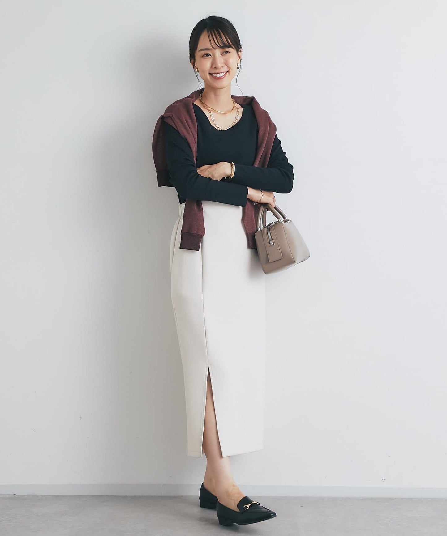un dix cors Slit Double-Knit Narrow Skirt  All-Season Bestseller with Flattering Fit