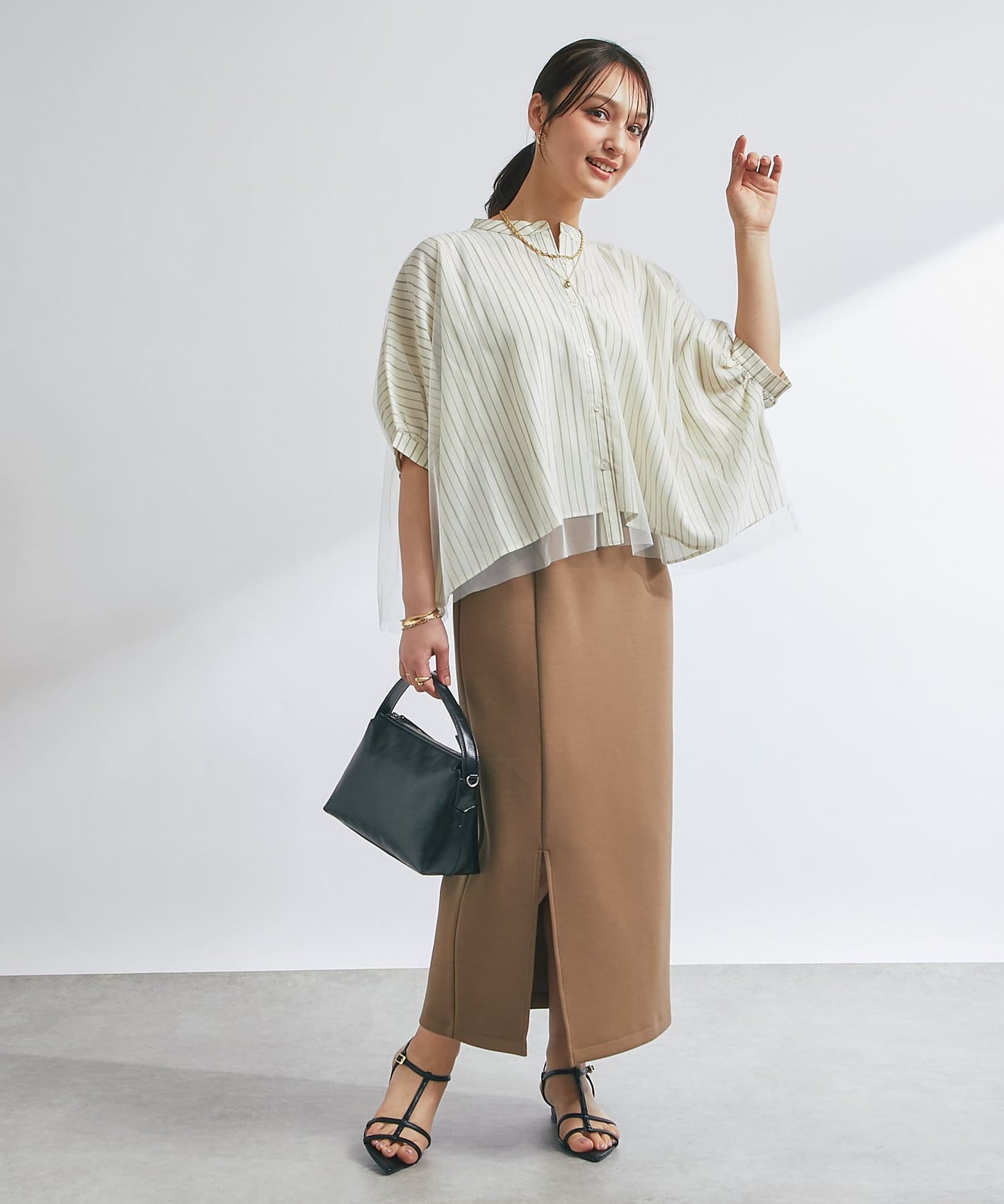 un dix cors Slit Double-Knit Narrow Skirt  All-Season Bestseller with Flattering Fit
