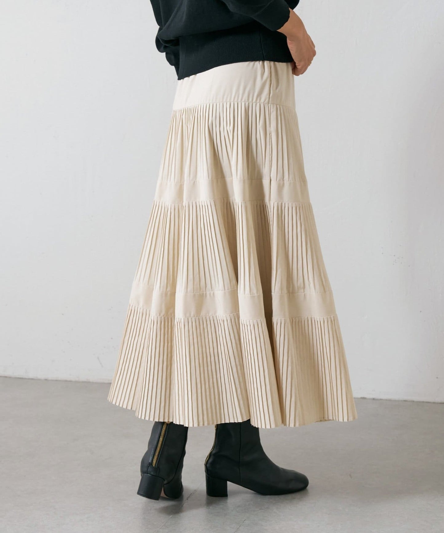 BEARDSLEY Pleated Tiered Skirt  Elegant Flow & Everyday Versatility