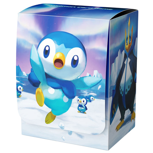 Pokémon TCG Deck Case – Piplup, Prinplup & Empoleon | Water-Type Evolution Design