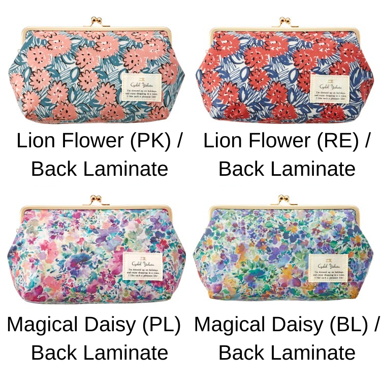 Sanrio Characters Travel Pouch with Kiss Lock | Liberty Print Botanical Flower | Hello Kitty, My Melody, Little Twin Stars | Large-Capacity Makeup & Organizer Bag