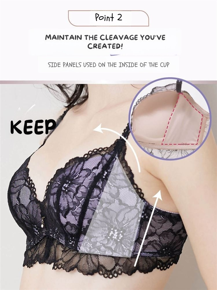 [Ultimate Lift] Tokumori Bra by tutuanana | Deep Plunge, High Push-Up &  Luxe Lace Finish