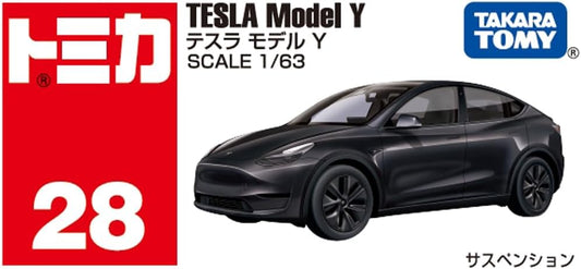 Takara Tomy Tomica No. 28 Tesla Model Y - Premium Die-Cast Collectible (2025 New Release)