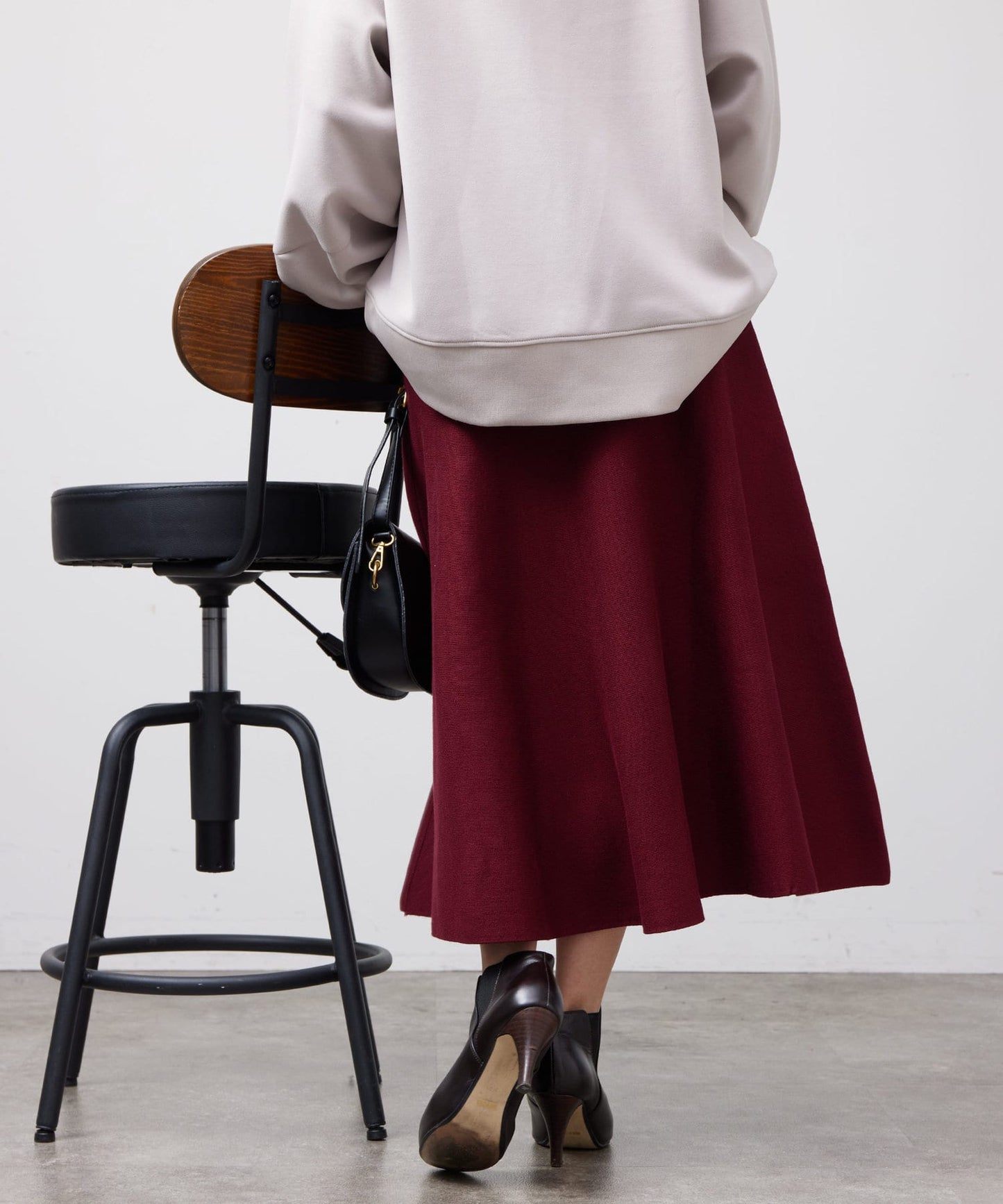 Chez toi Knit Flare Skirt  Effortless Everyday Elegance with Flattering Silhouette