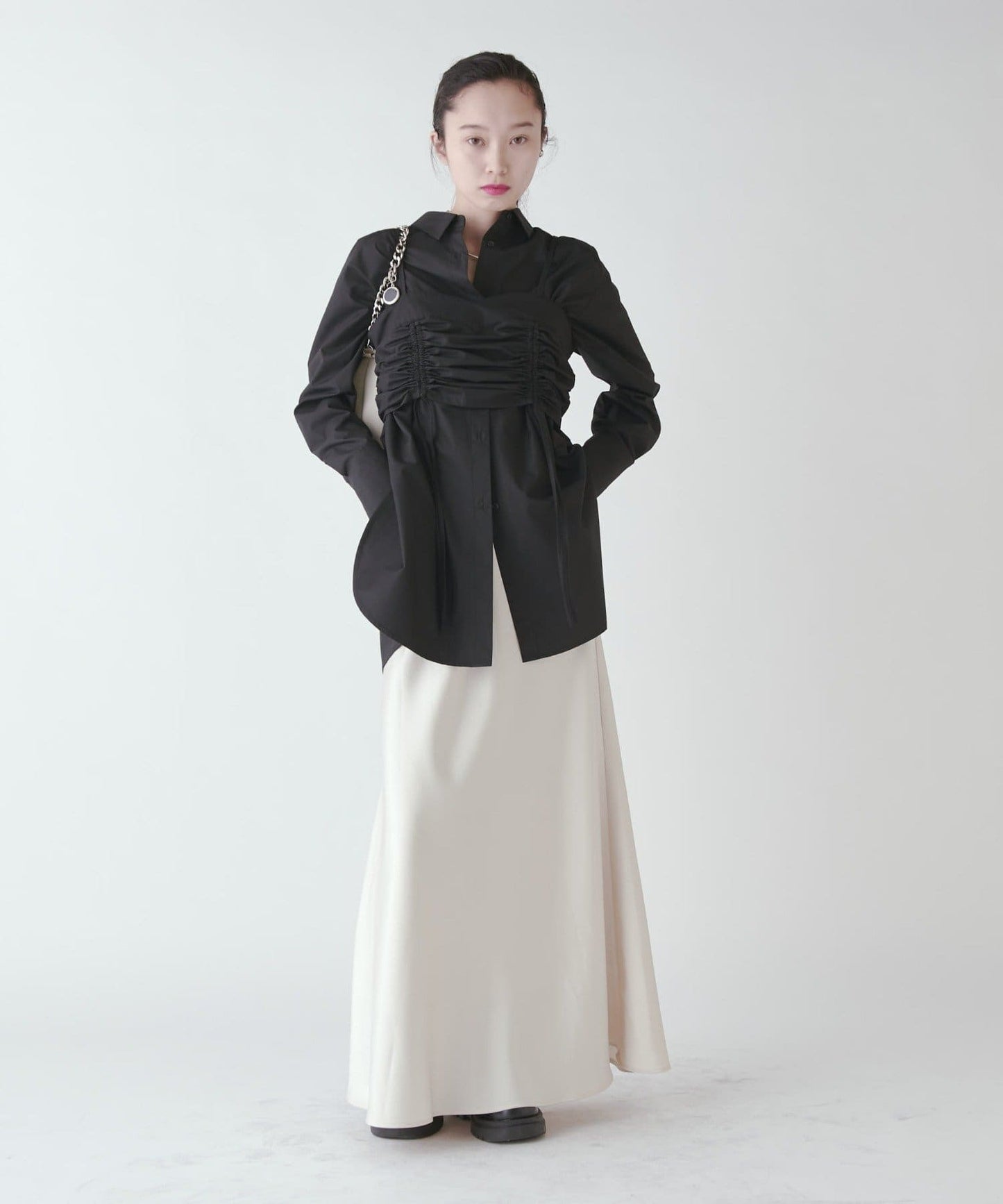 Lui’s Satin Mermaid Skirt  Elegant Bias-Cut Skirt with Flattering Silhouette