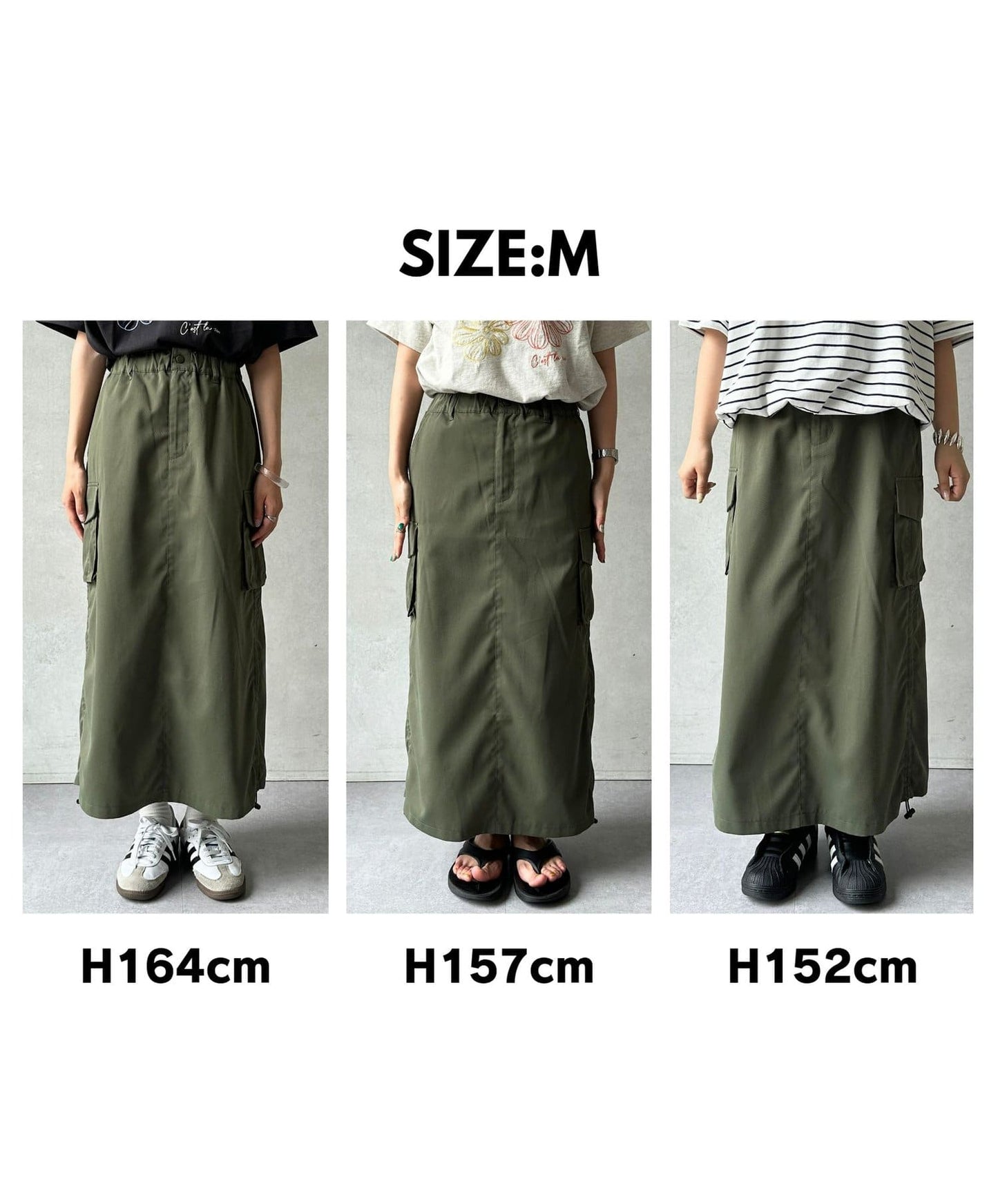 CPCM Twill Cargo Skirt  Adjustable Waist, Petite & Tall Friendly