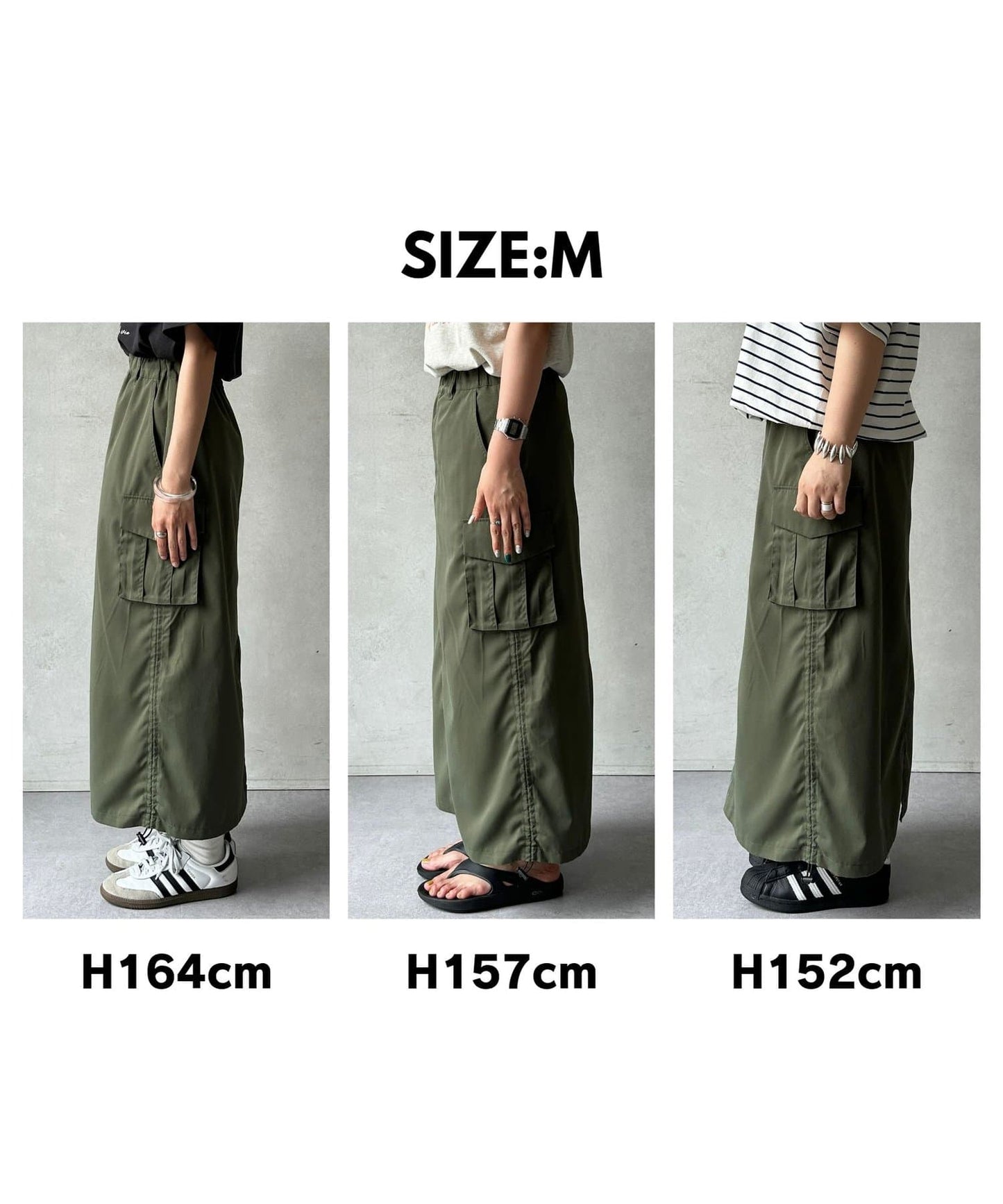 CPCM Twill Cargo Skirt  Adjustable Waist, Petite & Tall Friendly