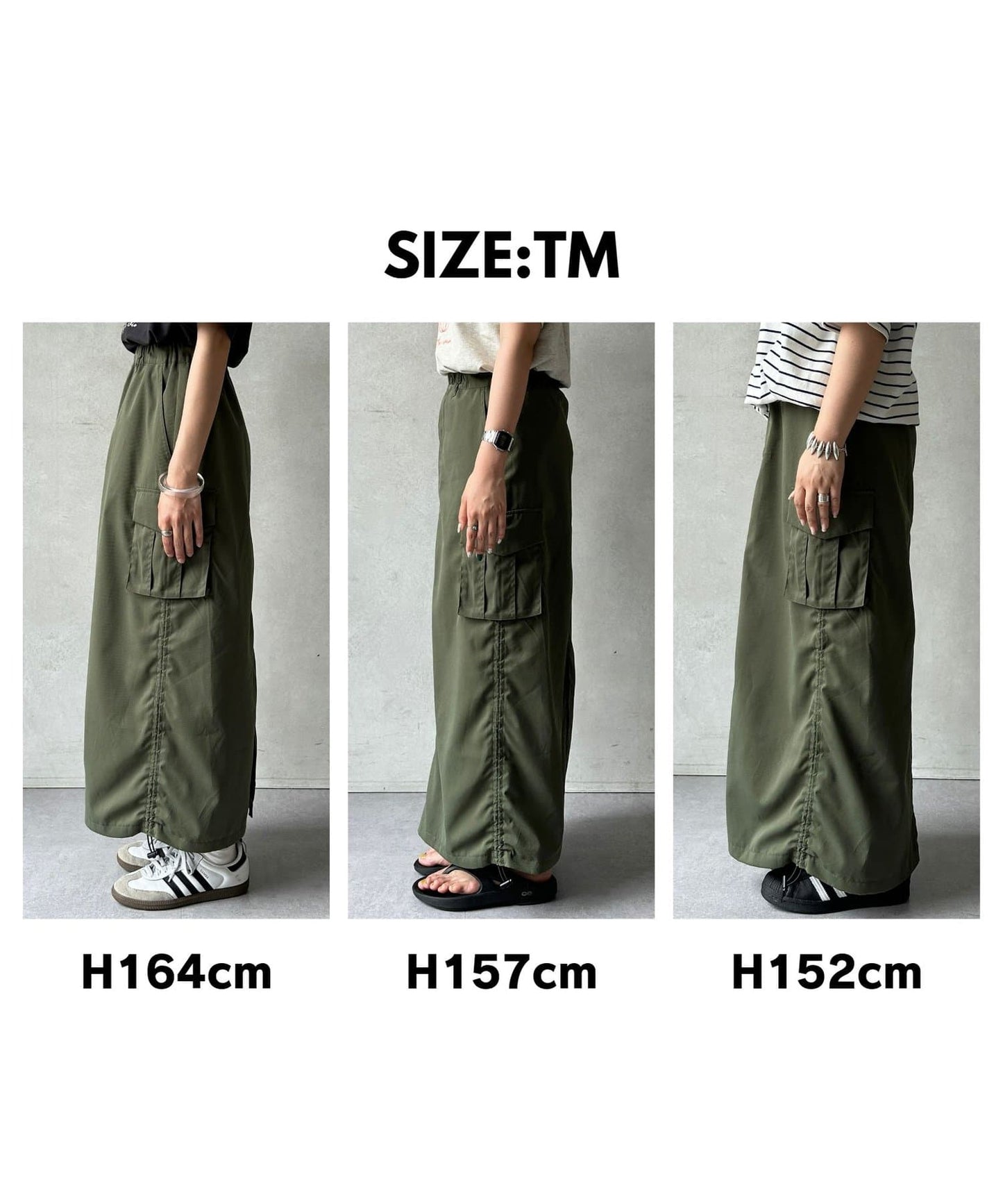 CPCM Twill Cargo Skirt  Adjustable Waist, Petite & Tall Friendly