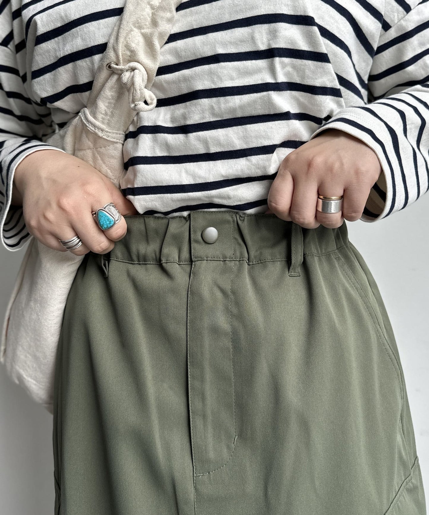 CPCM Twill Cargo Skirt  Adjustable Waist, Petite & Tall Friendly