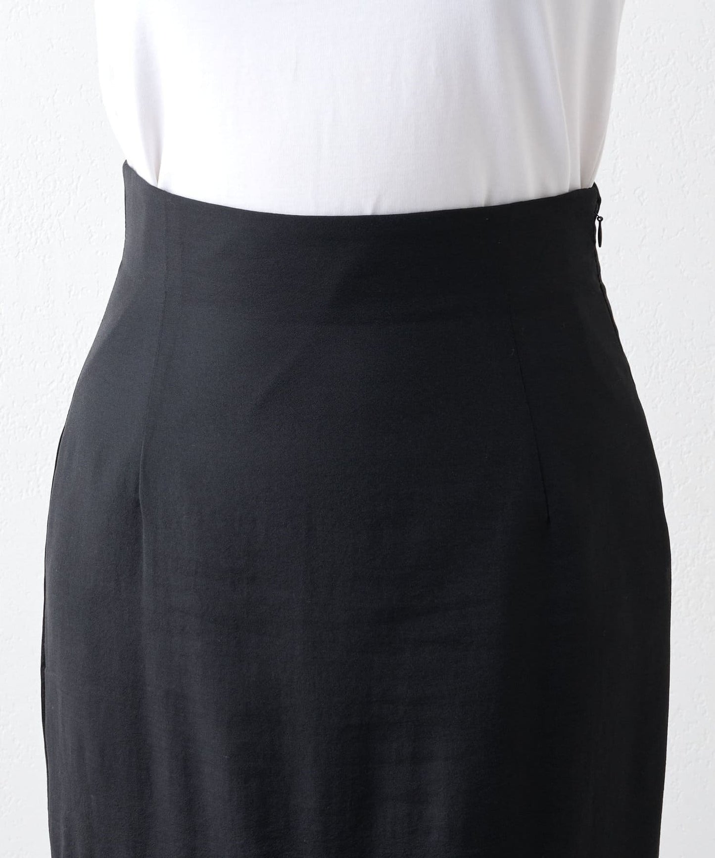 Whim Gazette Organza Mermaid Skirt 3  Elegant Sheer-Panel Long Skirt with Sculpted Silhouette