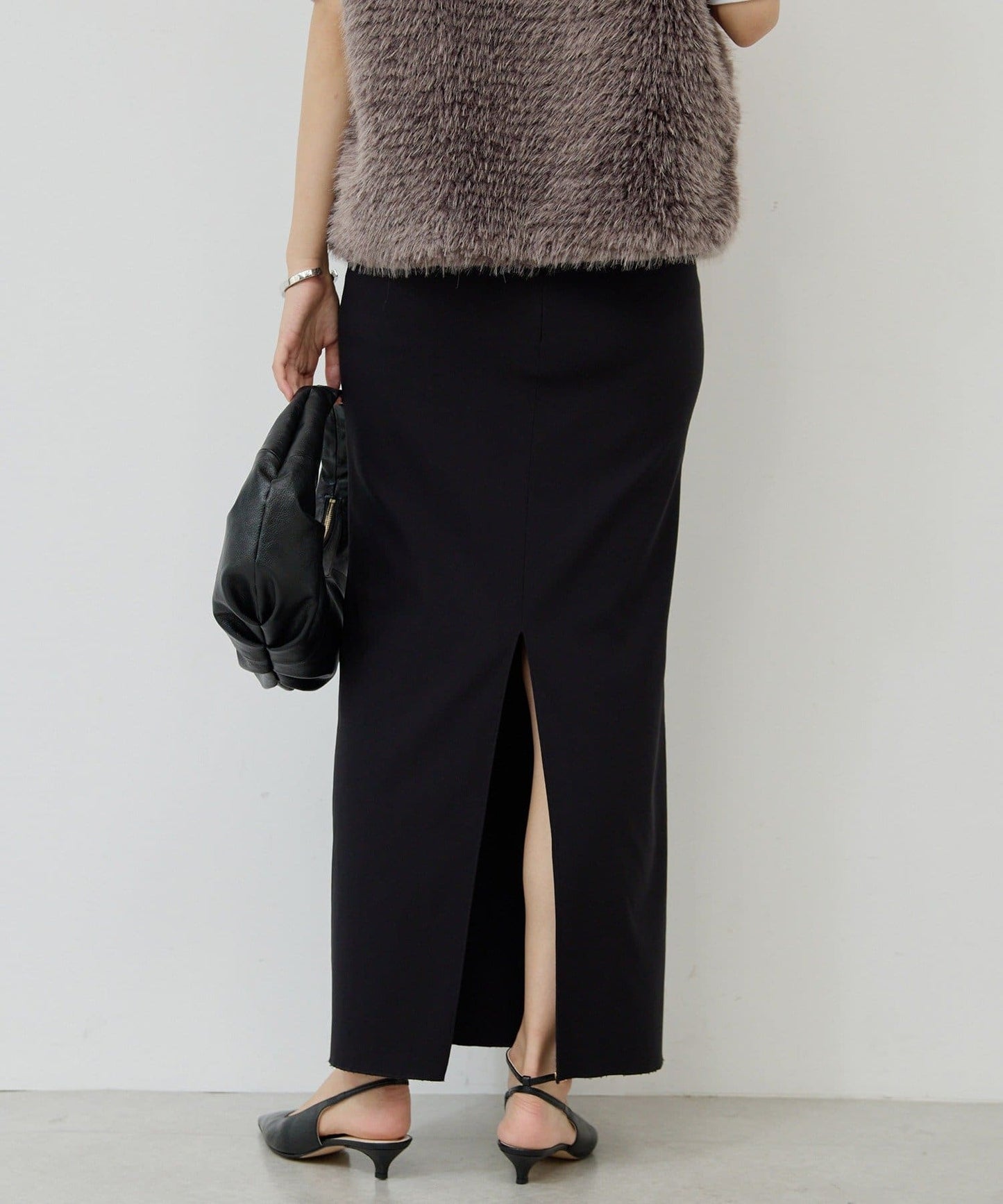 GALLARDAGALANTE Stretch Maxi Tight Skirt 2  3 Sizes  High-Waist I-Line Silhouette