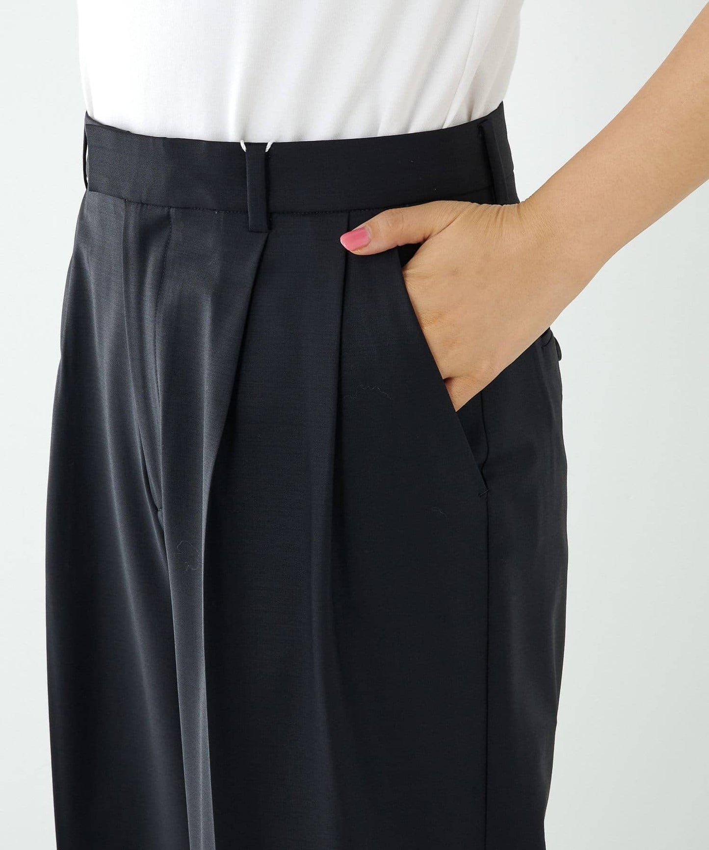 Drawing Numbers Center Press Wide Pants | Bestseller Tailored Silhouette