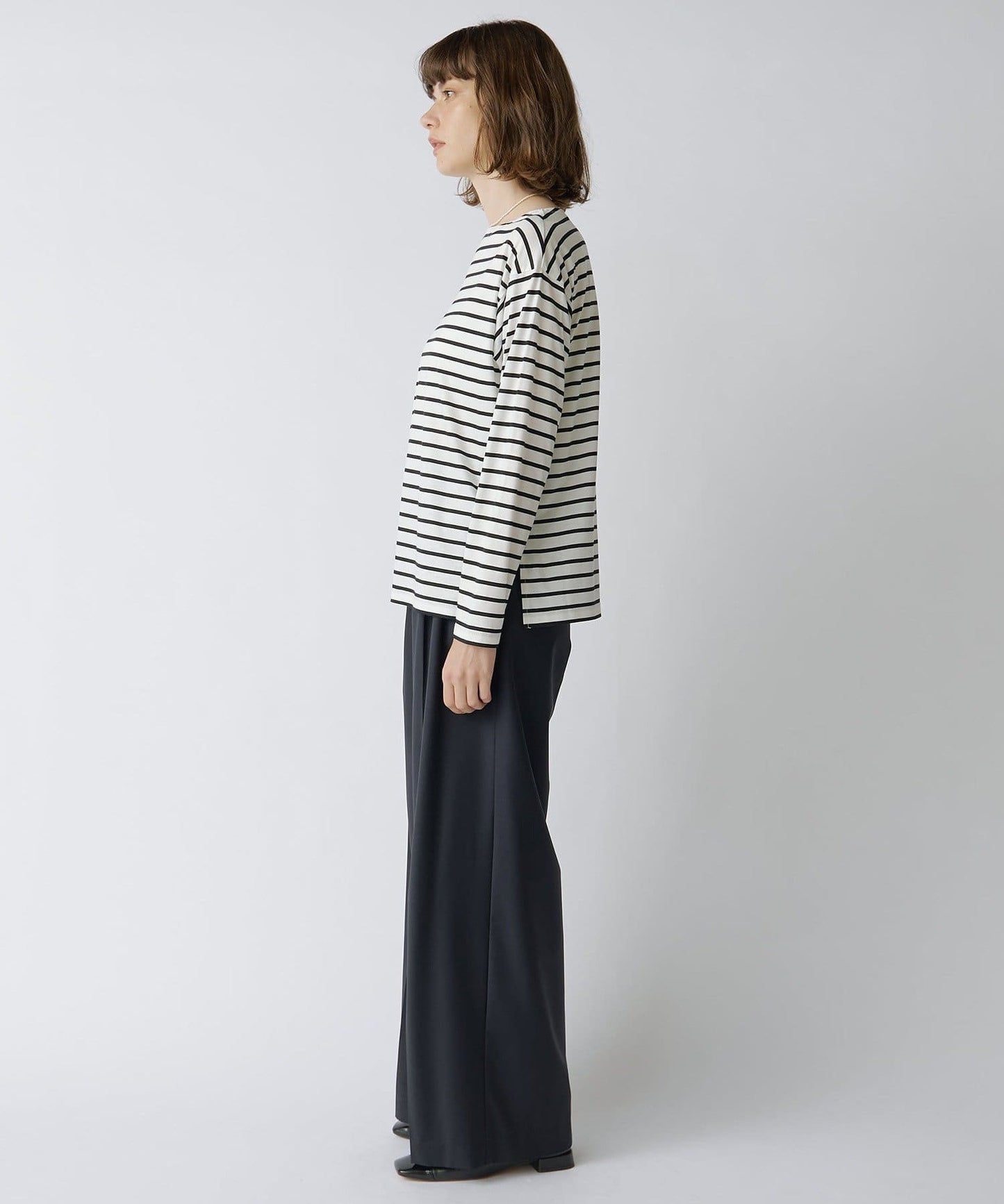 Drawing Numbers Center Press Wide Pants | Bestseller Tailored Silhouette