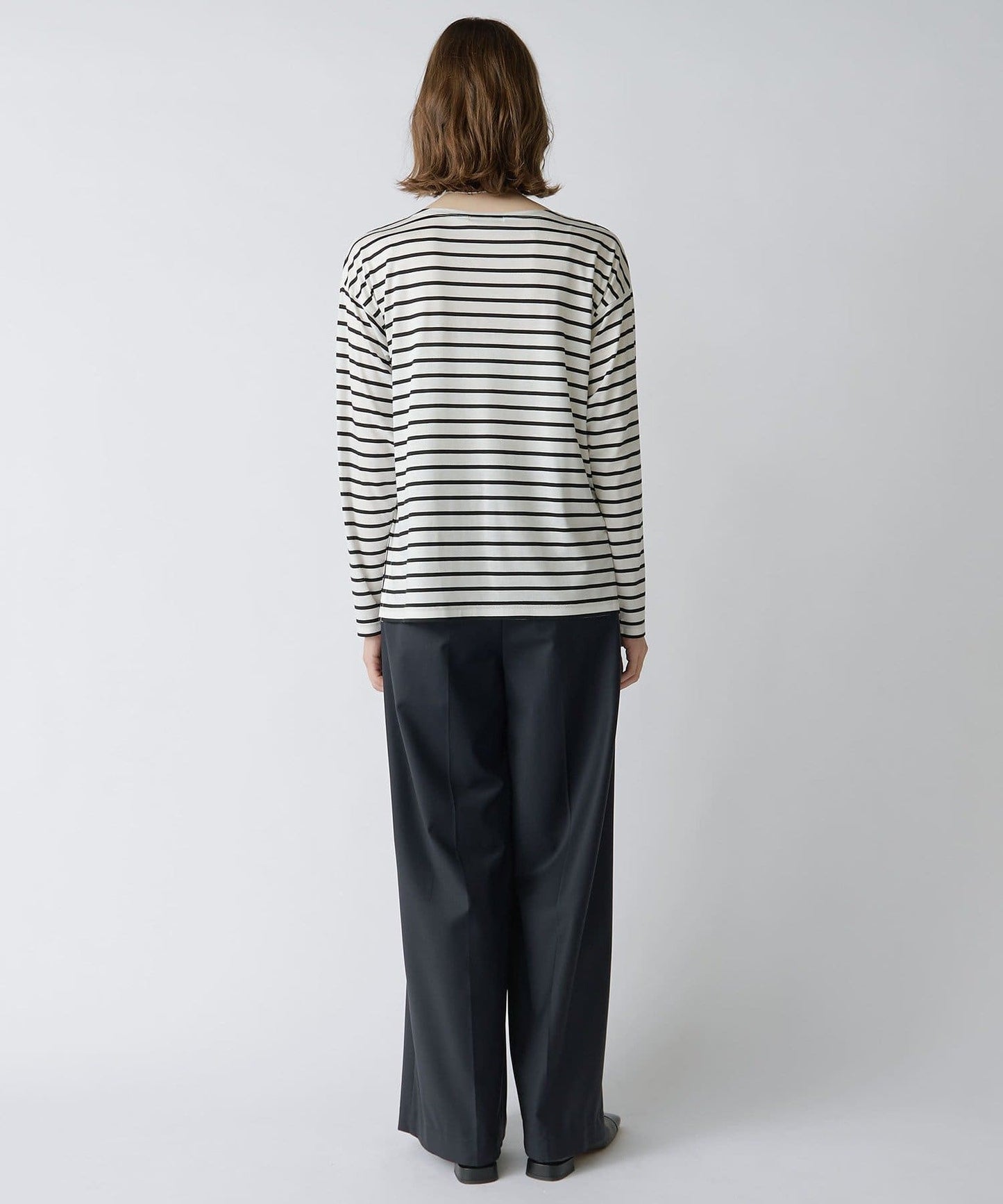 Drawing Numbers Center Press Wide Pants | Bestseller Tailored Silhouette