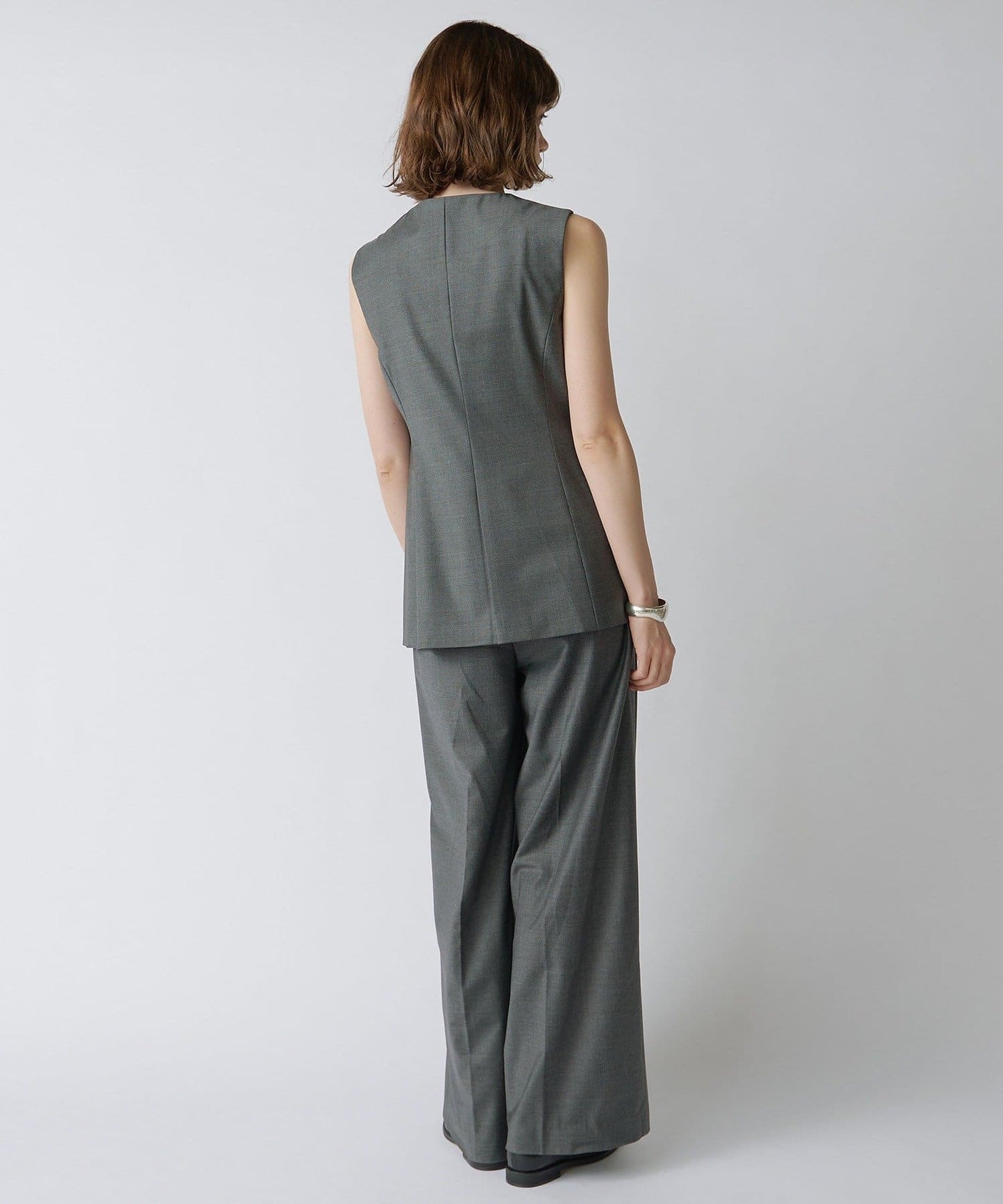 Drawing Numbers Center Press Wide Pants | Bestseller Tailored Silhouette