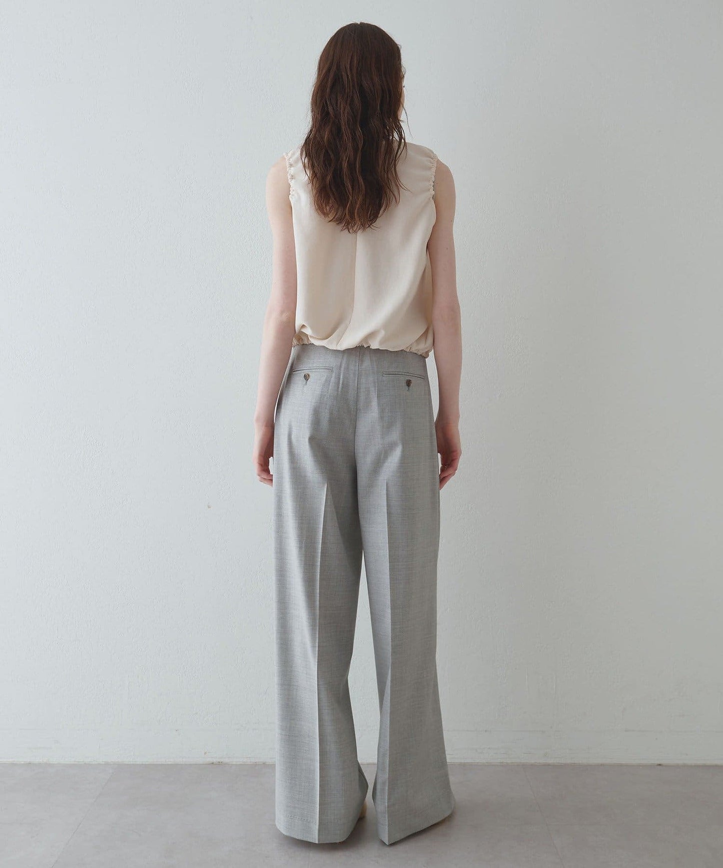 Drawing Numbers Center Press Wide Pants | Bestseller Tailored Silhouette