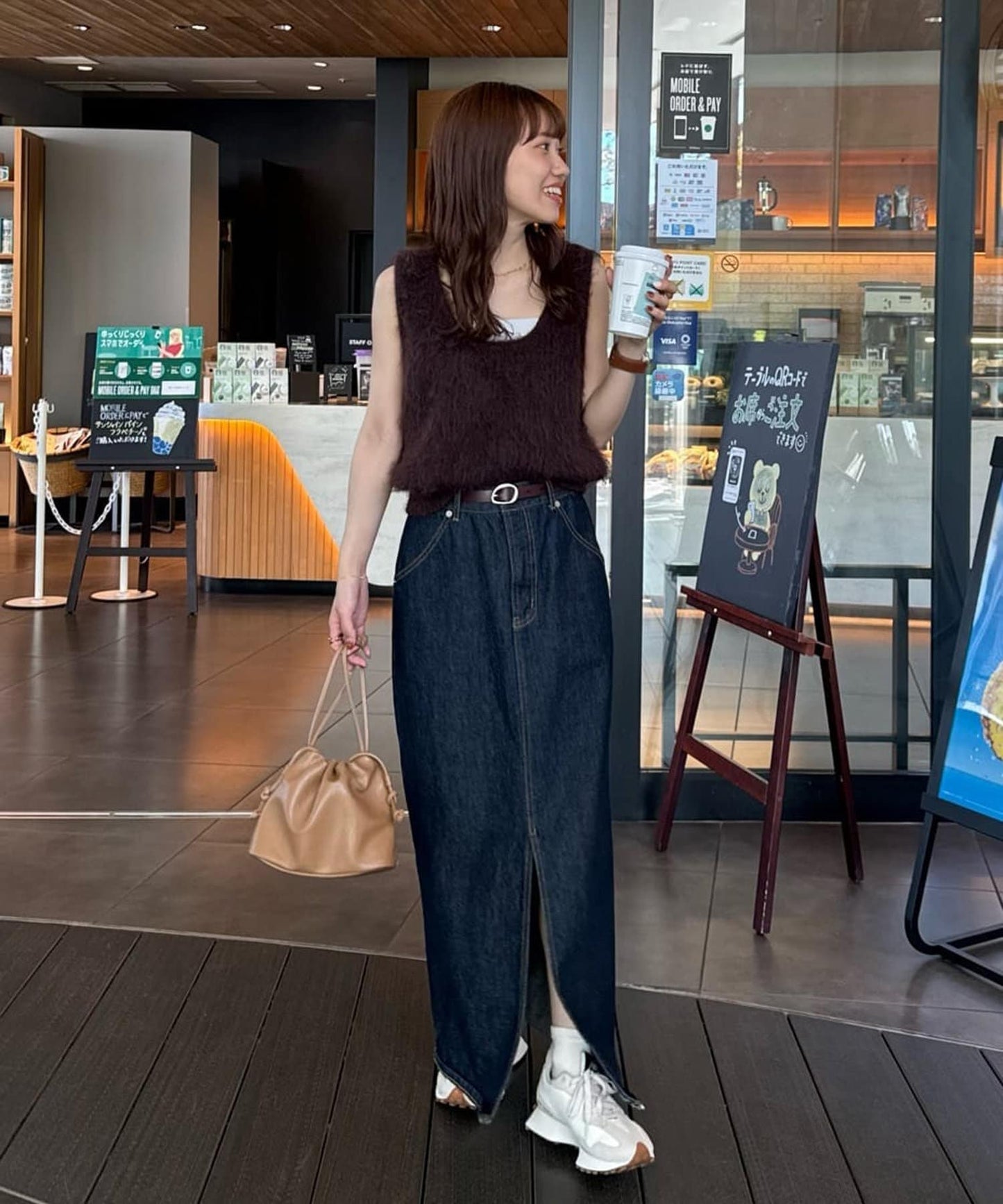 DISCOAT US Cotton Denim Narrow Skirt  Improved Design  Sustainable US Cotton