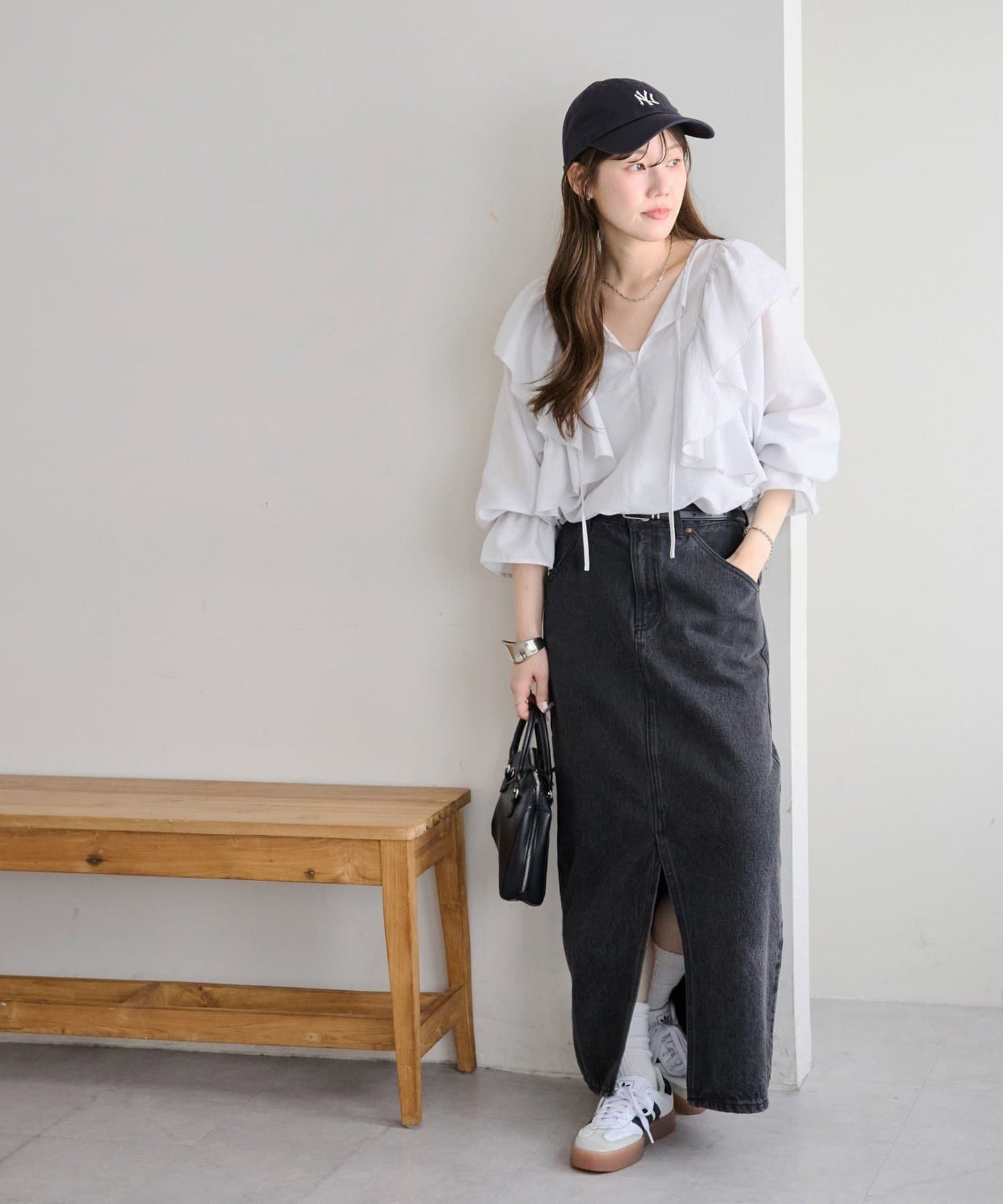 DISCOAT US Cotton Denim Narrow Skirt  Improved Design  Sustainable US Cotton