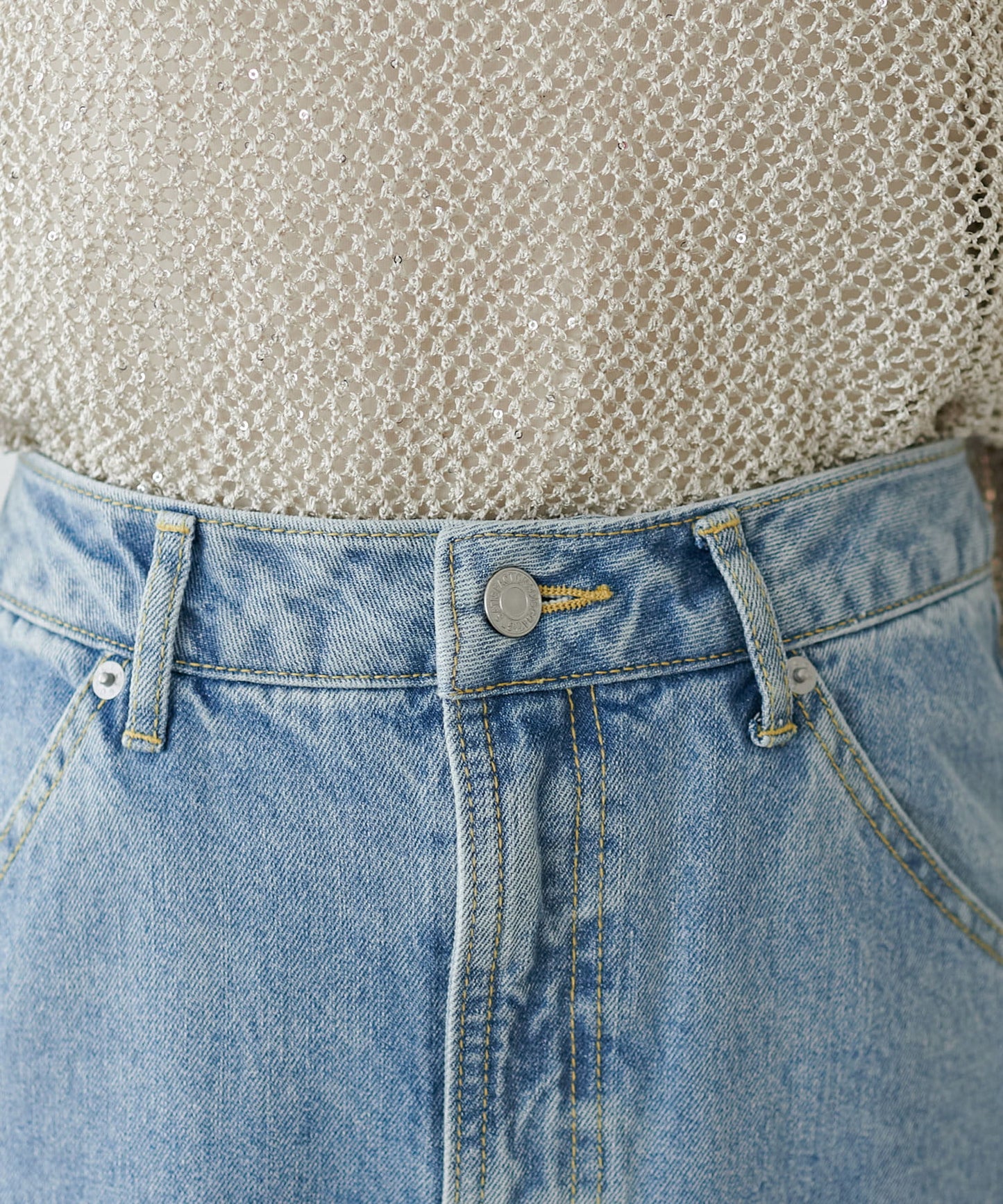 DISCOAT US Cotton Denim Narrow Skirt  Improved Design  Sustainable US Cotton