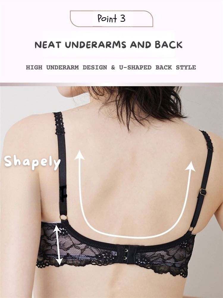[Ultimate Lift] Tokumori Bra by tutuanana | Deep Plunge, High Push-Up &  Luxe Lace Finish
