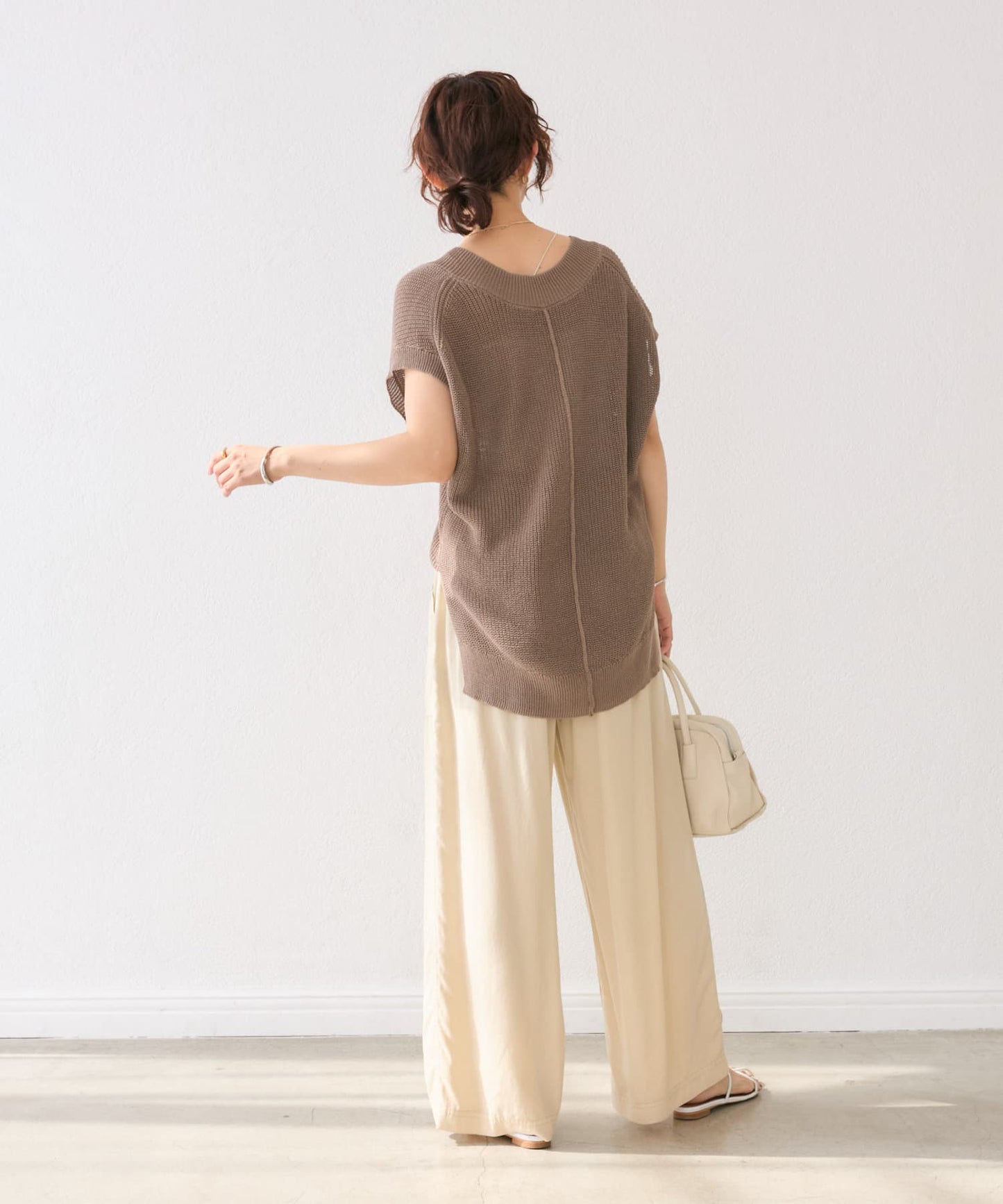RIVE DROITE Garment-Dyed Wide Pants | Relaxed Tencel Twill | Set-Up Style Available