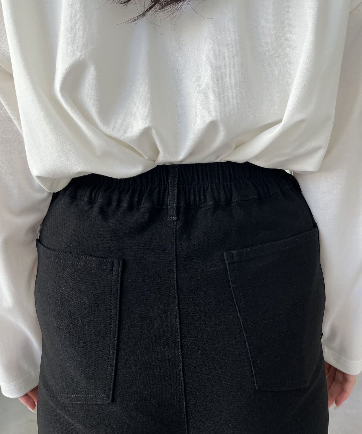 prose verse Front Slit Super Stretch Pants | Slimming -3kg Look