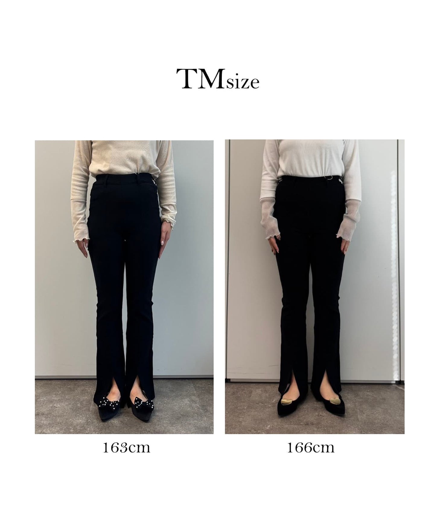 prose verse Front Slit Super Stretch Pants | Slimming -3kg Look