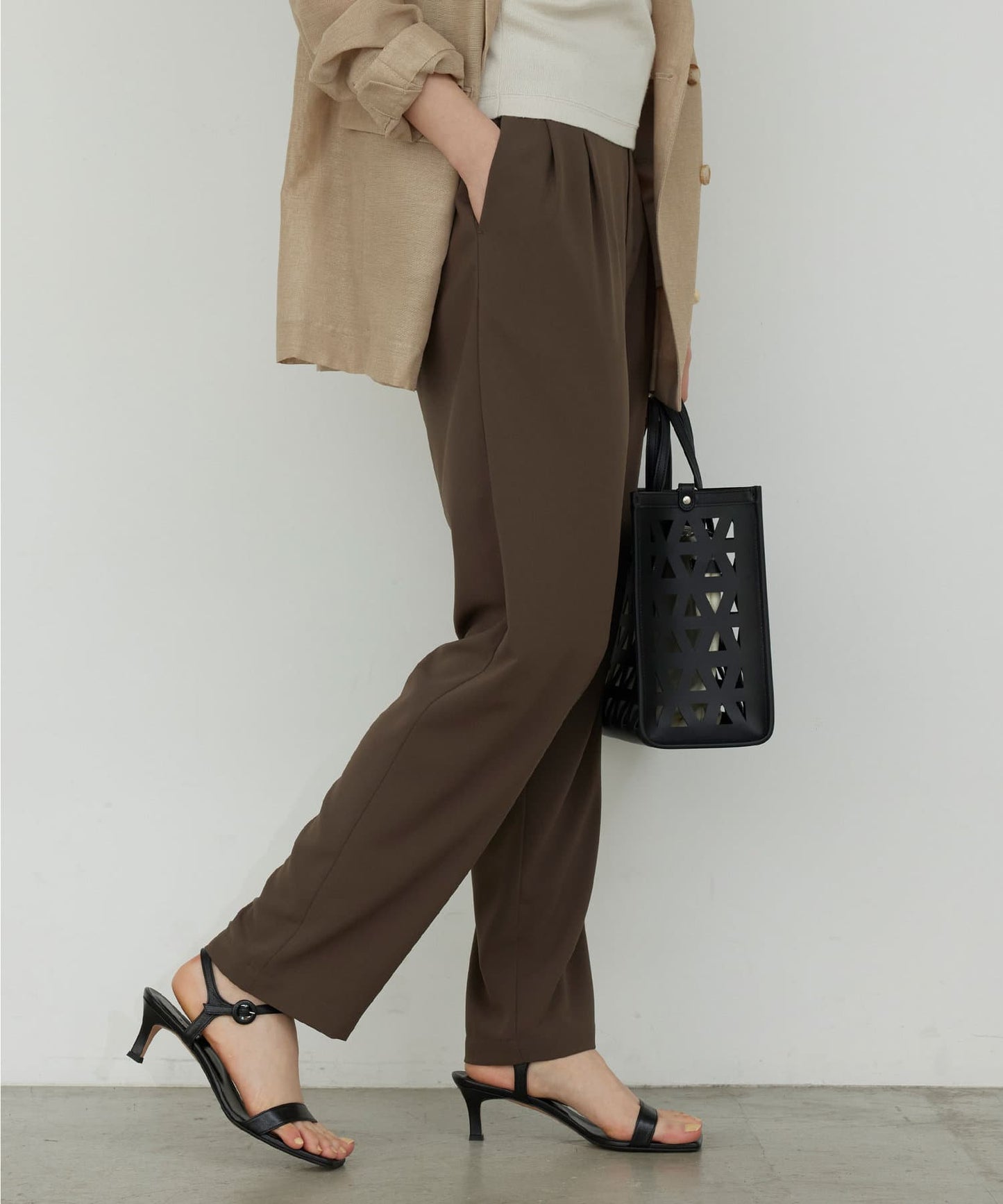 GALLARDAGALANTE “-3kg Look” Jersey Tapered Pants | Slimming Effect & All-Day Comfort