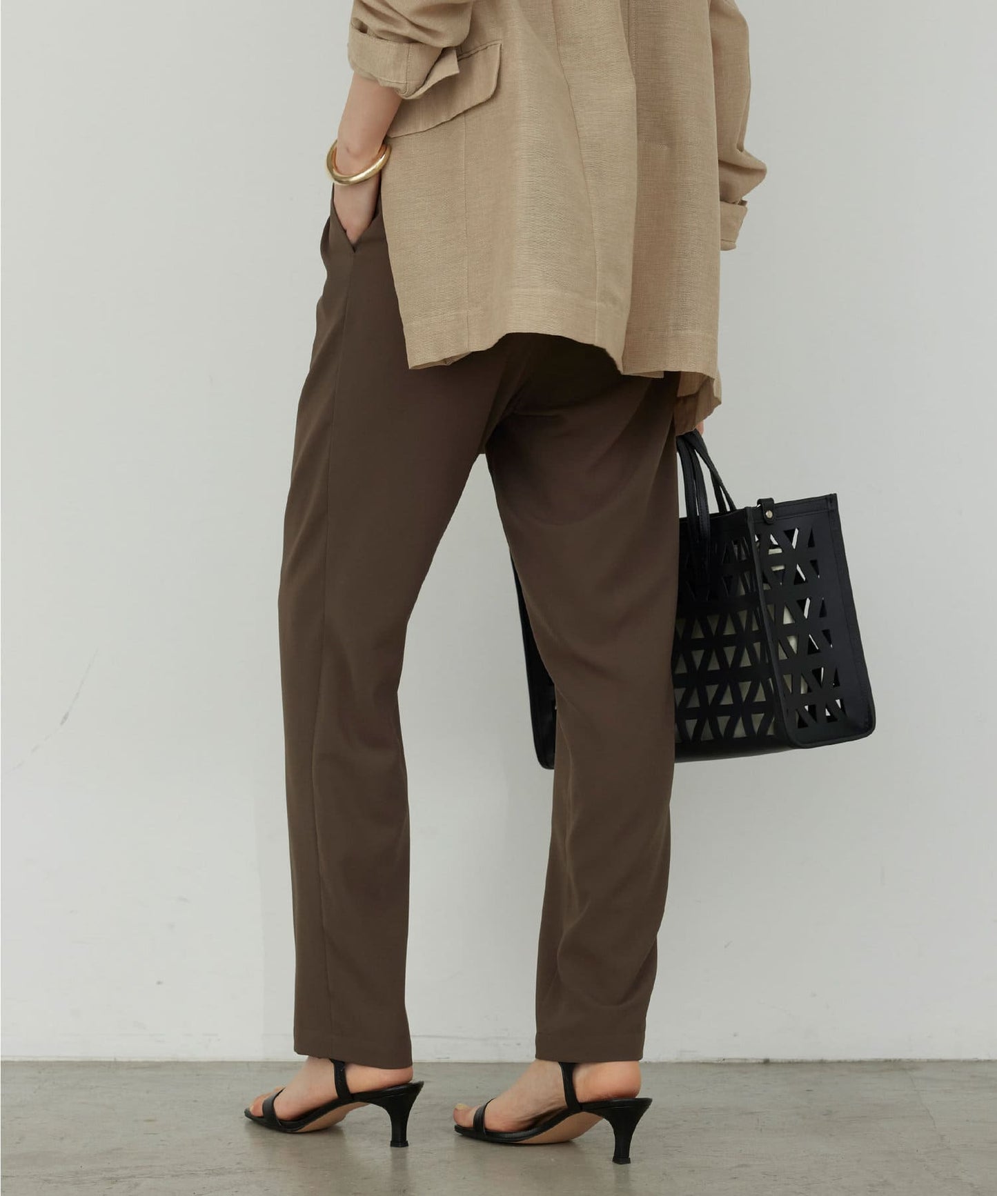 GALLARDAGALANTE “-3kg Look” Jersey Tapered Pants | Slimming Effect & All-Day Comfort