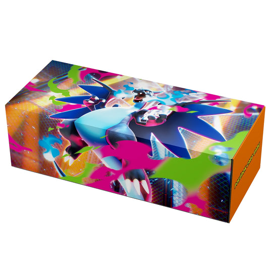 Pokémon TCG Long Card Box “Mega Charizard X” | Official Pokémon Trading Card Storage Box | Fits Standard Cards