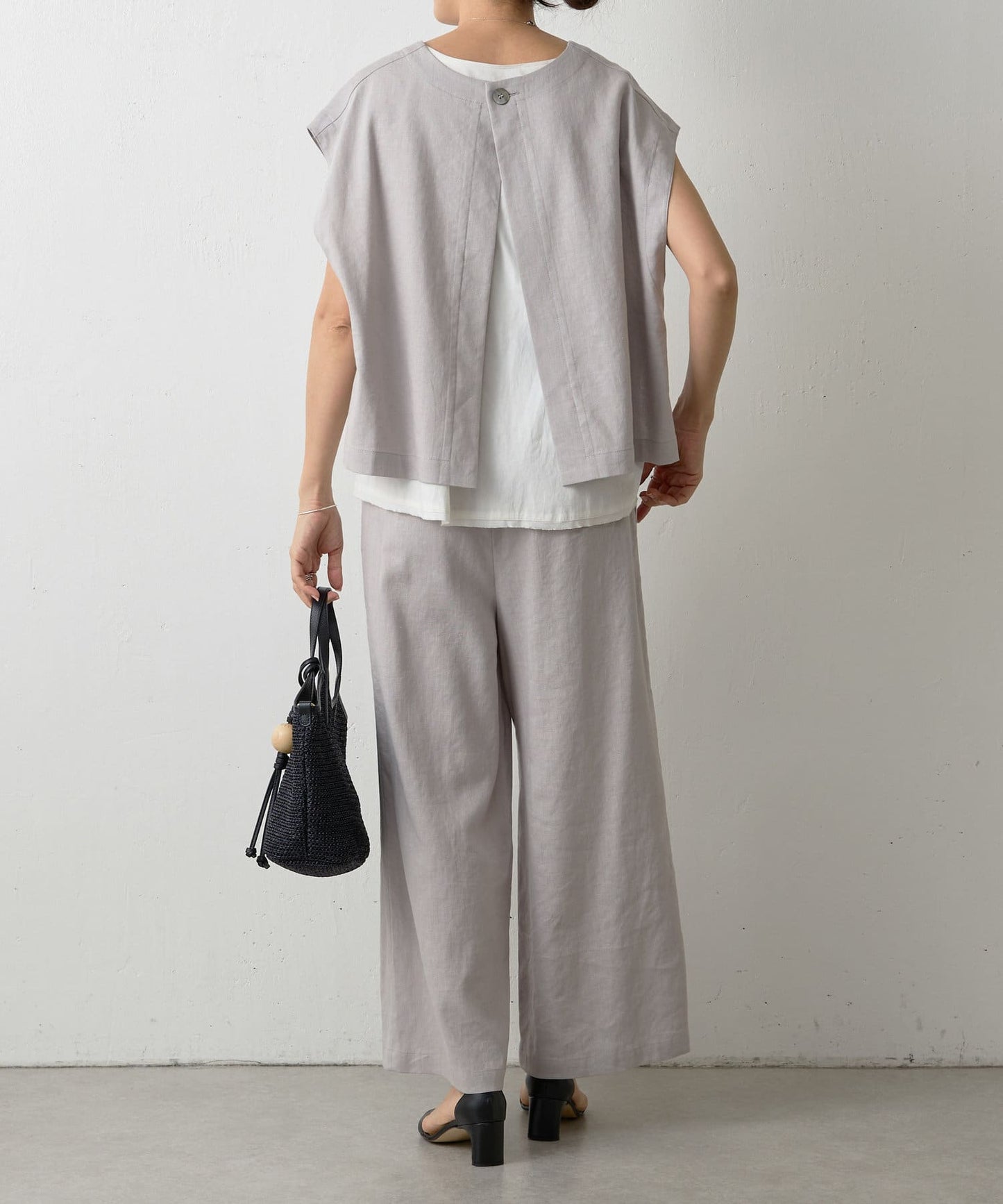 BEARDSLEY Waist-Rib Linen Pants  Stretchy & Breathable Summer Wide Pants