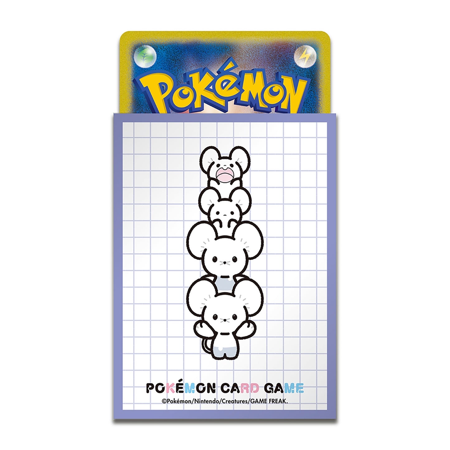 Pokémon TCG Deck Shield “Maushold” [Purple] | 64-Sleeve Set | Protect Your Deck with the Power of Family