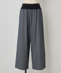 BEARDSLEY Cotton Washer Waist Rib Pants | Lightweight Wide Pants Made in Japan
