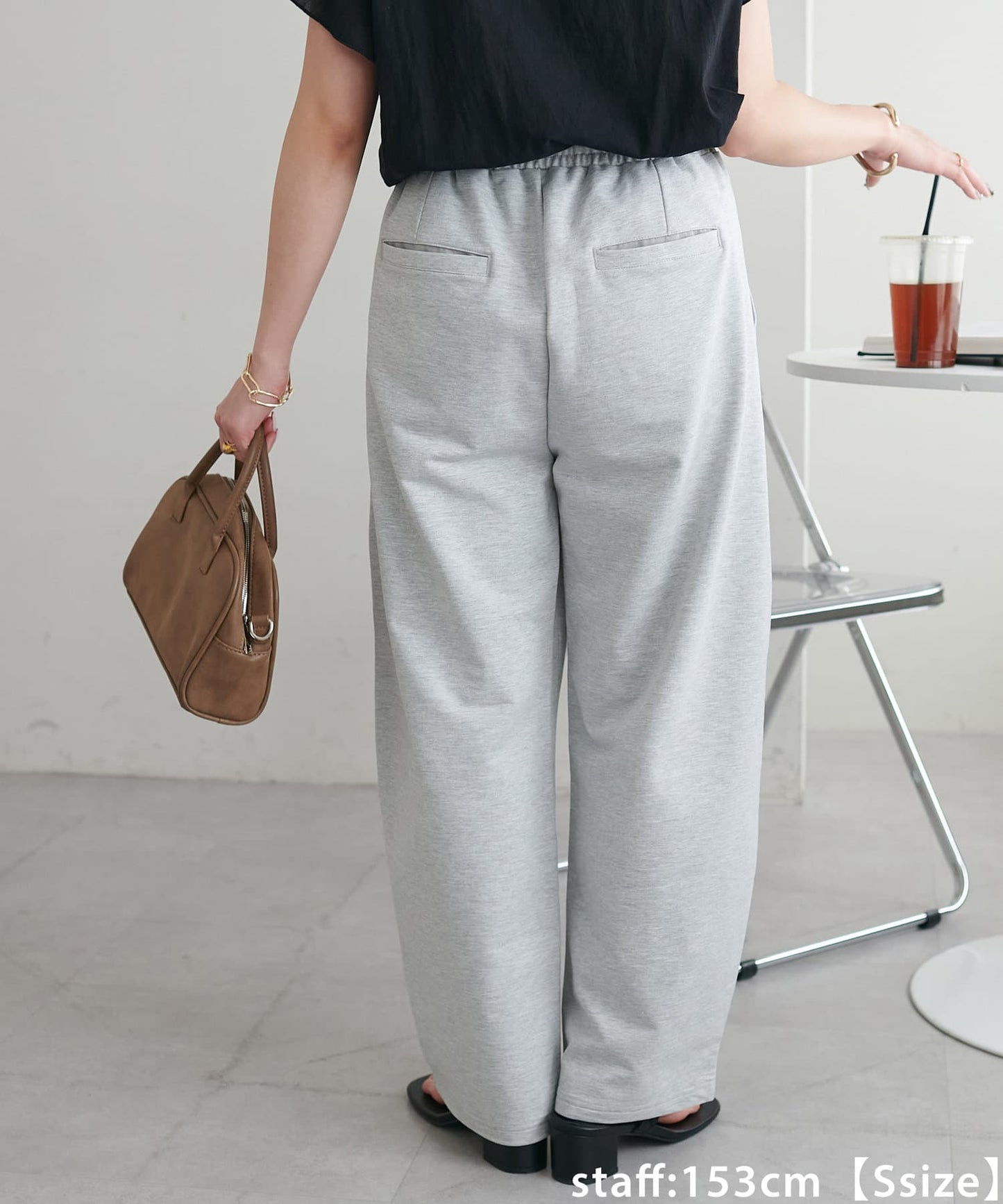 DISCOAT Curved Tuck Sweat Pants | 3 Sizes | Relaxed & Polished Everyday Wear