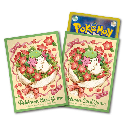 Pokémon TCG Deck Shield “Shaymin” | 64-Sleeve Set | Fresh & Gentle Card Protection