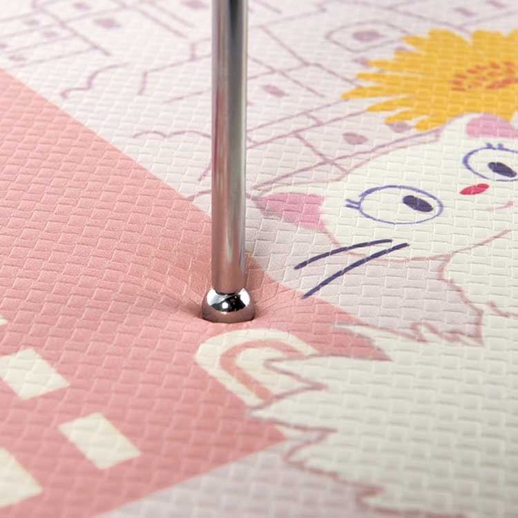Official Kiki's Delivery Service PVC Long Mat - Floral Town Pink (45×120cm) - Featuring Jiji & Lily